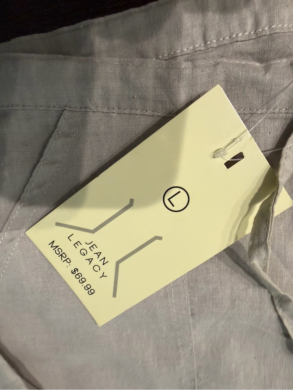 Linen-Blend Drawstring Pants - Picture 6 of 9